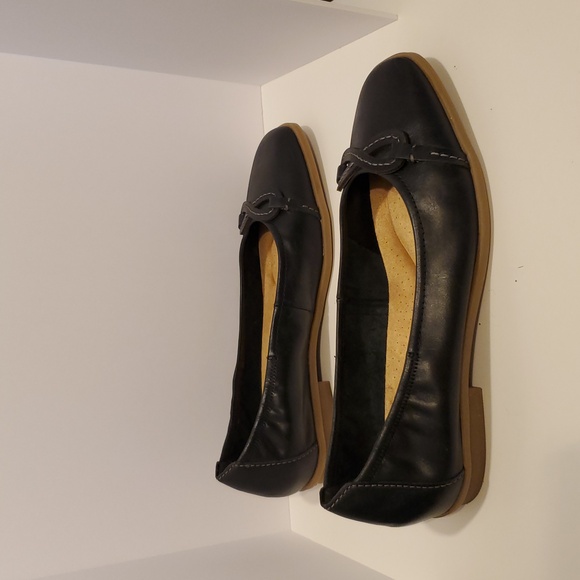 Clarks Lyrical Rhyme Leather Flat Shoes In Black Women's Size 8.5M - Picture 3 of 8